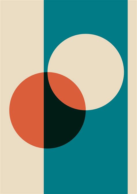 Bauhaus Poster with Circles | Etsy