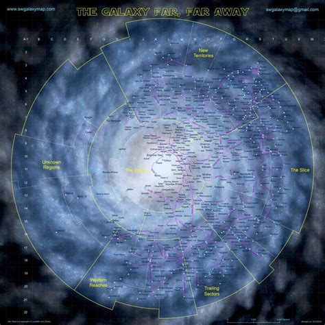 My latest map of the Galaxy Far Far Away : StarWars | Star wars planets, Galaxy map, Star wars ...