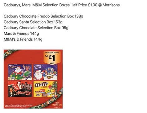 Morrisons is selling chocolate selection boxes for just £1