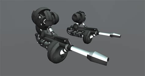 3D Futuristic Machine Guns by Zarthak on DeviantArt