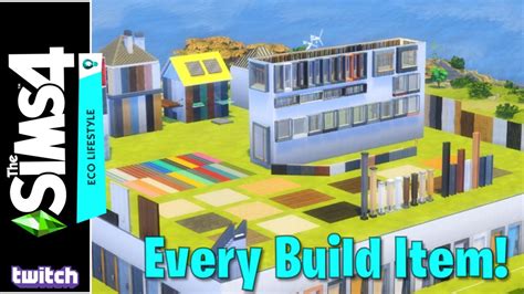 EVERY New Eco Lifestyle Item in the Build Catalog | The Sims 4 (Twitch ...