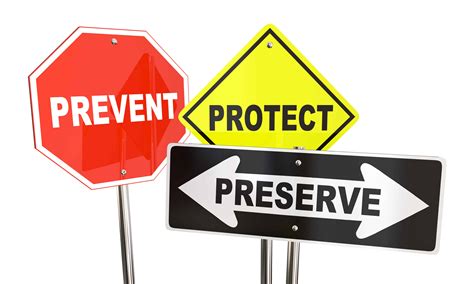 Prevent Protect Preserve Road Street Signs Safety Security 3d Il – ABD