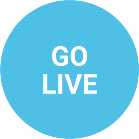 Go Live Icon at Vectorified.com | Collection of Go Live Icon free for personal use