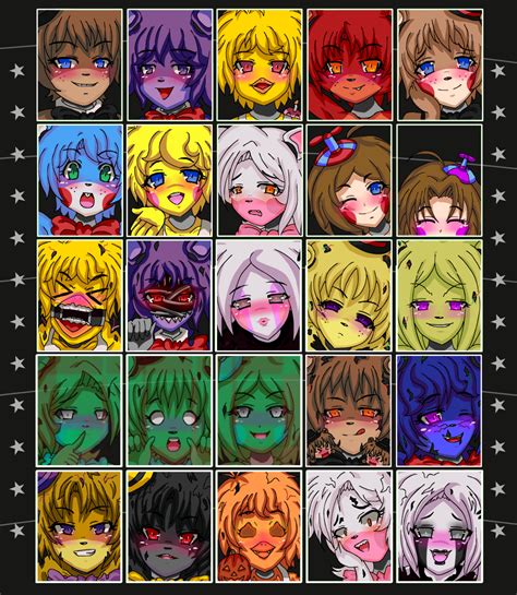 The "FNIA" Ultimate Custom Night Roster (part 1) on Game Jolt