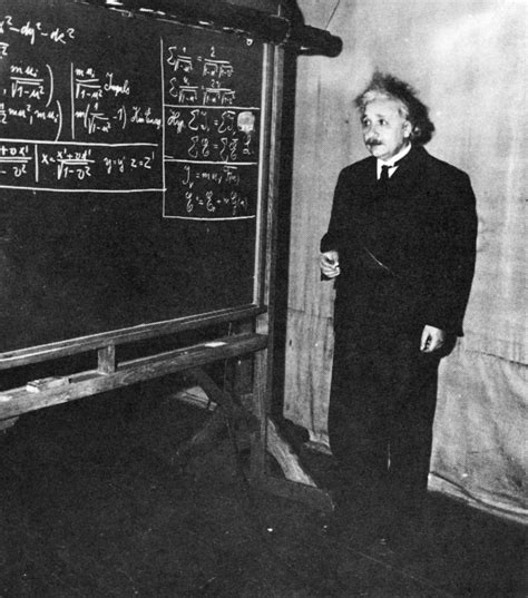 The Only Known Photo of Albert Einstein With His Energy-Mass Equation ...