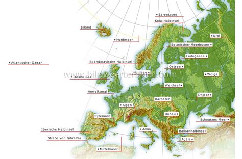 Erde :: Geographie :: Lage der Kontinente :: Europa Bild - Bildwörterbuch