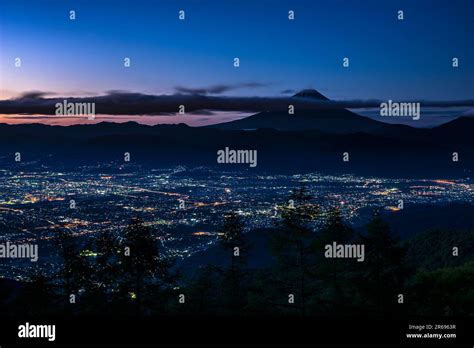 Fuji and night view Stock Photo - Alamy