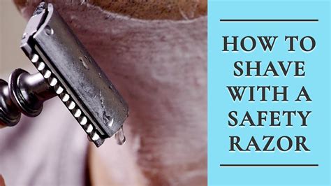 How to Shave with a Safety Razor - Double-Edged Razor Shaving - YouTube