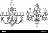 Luster Chandelier Vector Stock Image & Art  Alamy sketch template