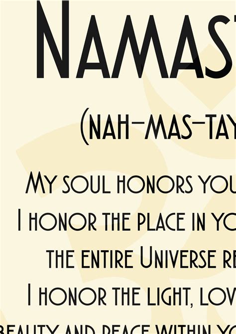 Namaste Traditional Indian Greeting Wall Art Namaste Quote - Etsy