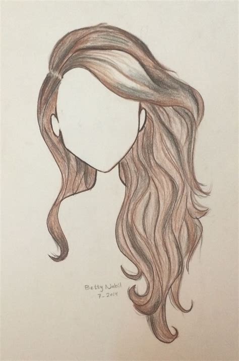 Draw wavy hair | How to draw hair, Hair sketch, Drawing people