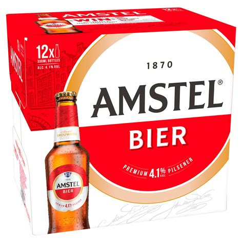 Amstel Bier Lager Beer 12 x 300ml Bottles | Beer | Iceland Foods