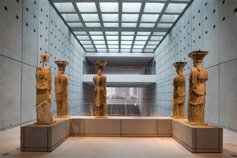 Rear view of the Caryatids, The New Acropolis Museum, Athens | Acropolis, Athens, Ancient greek ...