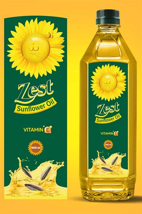 cooking oil label design