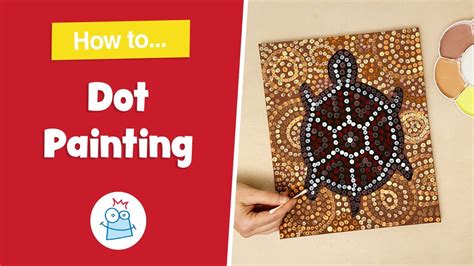 How to make a Dot Painting Aboriginal Style Art Canvas | Baker Ross - YouTube