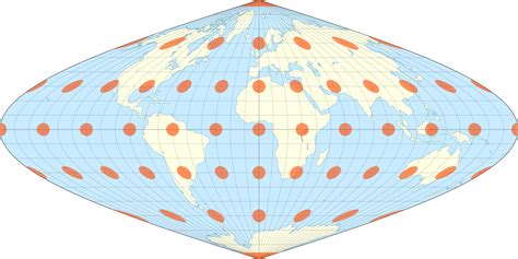 Proyección de mapas para un mundo pseudoesférico