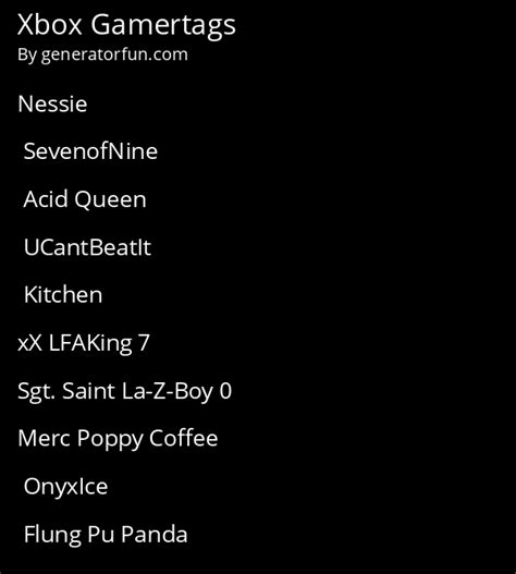 Xbox Gamertag Generator - Generate a Random Xbox Gamertag