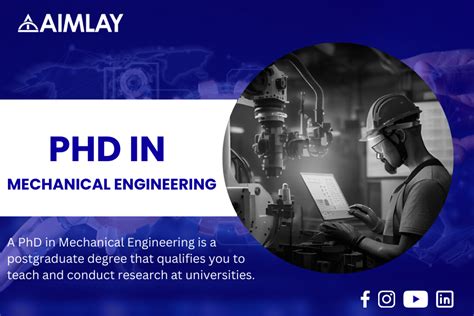 PhD in Mechanical Engineering | Doctor of Philosophy - Aimlay