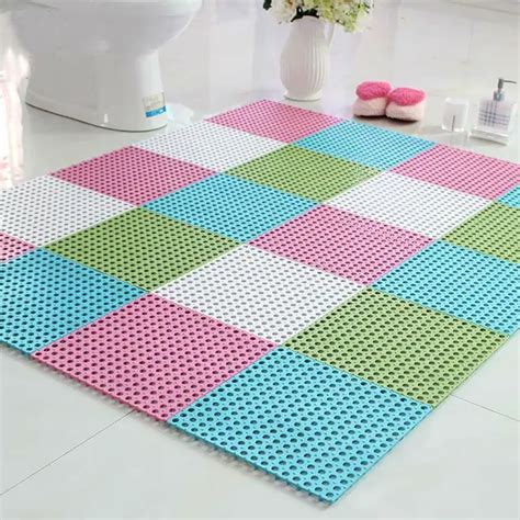 Water resistant Bathroom Anti slip Mats high quality PVC material soft ...