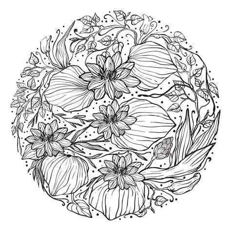 Floral Pattern Coloring Pages