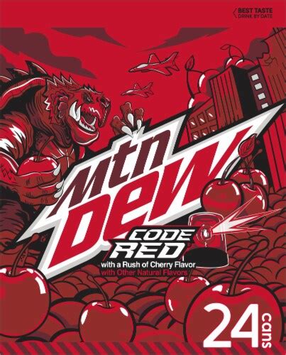 Mountain Dew® Code Red® Cherry Soda Cans, 24 pk / 12 fl oz - Ralphs