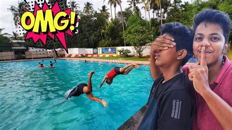 അനിയനെ 8ൻറെ പണി കൊടുത്തു|PRANK ON BROTHER|SWIMMING POOL - YouTube