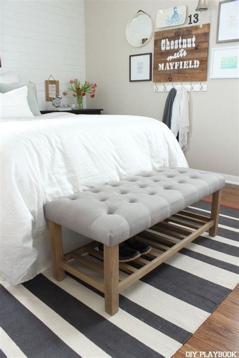 King Size Bedroom Storage Bench Inspirational Amazing Bench for End King Bed Emily Henderson ...