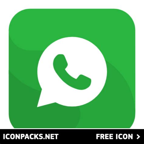 Free Whatsapp Green Square Logo SVG, PNG Icon, Symbol. Download Image.