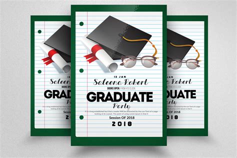 Graduation Flyer Template (149918) | Flyers | Design Bundles