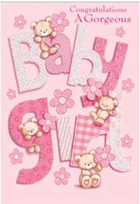 New Born Baby Girl~Birth Card~Congratulations Baby Joy By Simon Elvin ...