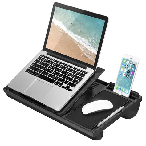 LapGear Ergo Pro Lap Desk with 20 Adjustable Angles, Black - Walmart.com