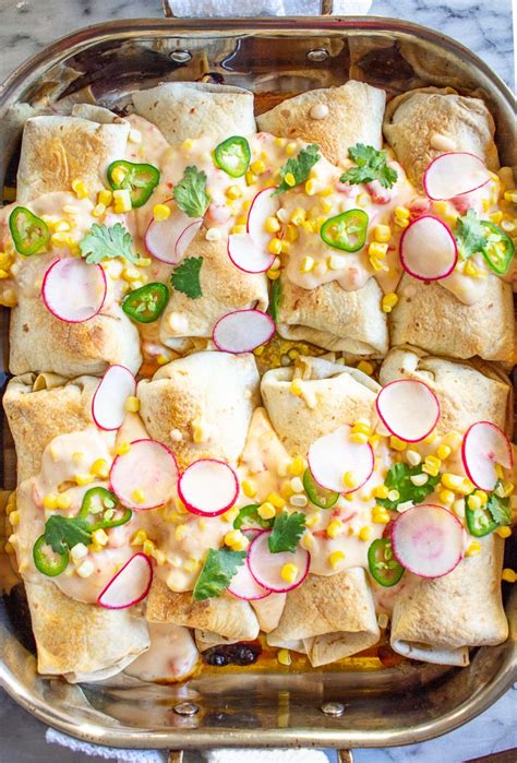 Shredded Beef Chimichangas with Vegetables | Baked Chimichangas