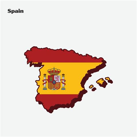 Spain Nation Flag Map Infographic 20627743 Vector Art at Vecteezy