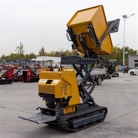 High Quality 500kg Mini Track Dumper Mini Crawler Dumper Hydraulic ...