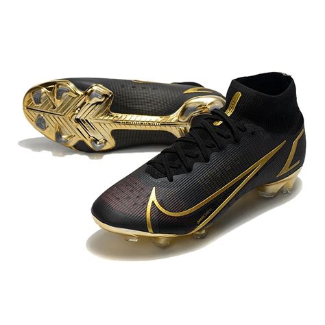 New Nike Mercurial Superfly 8 Elite FG Black Gold