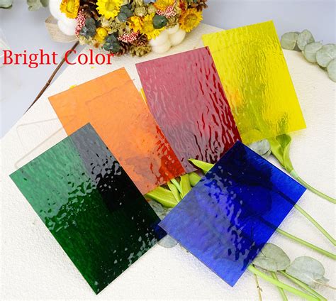 10 Sheets Variety Stained Glass Sheets Pack 4 X 6 Inch Large - Etsy