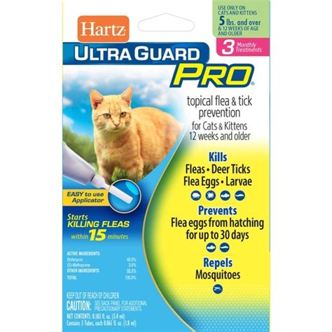 Hartz 32700108434 Flea and Tick Drops UltraGuard Pro Liquid Cat Etofenprox