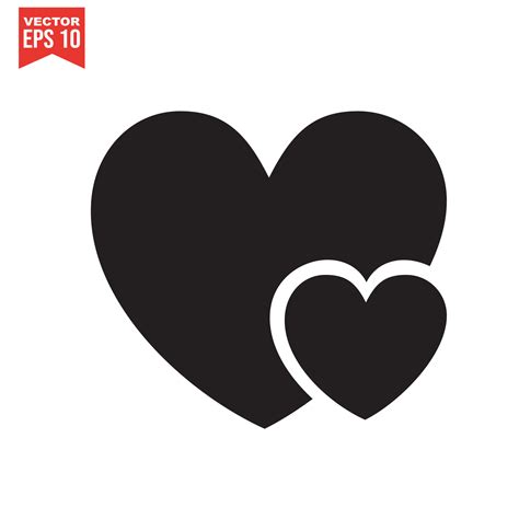 black heart icon on white background. Love logo heart illustration. 6800624 Vector Art at Vecteezy