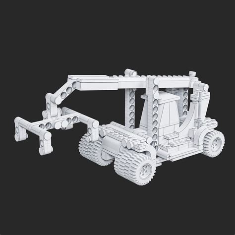 Lego 60336 Forklift Truck - 3D Model by ONModels