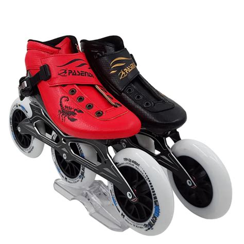 pasendi Carbon fiber professional speed skating shoes women/men inline skates racing shoes adult ...