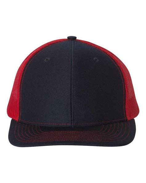 Richardson 112 - Trucker Snapback - NAVY/RED - OSFA | Richardson ...