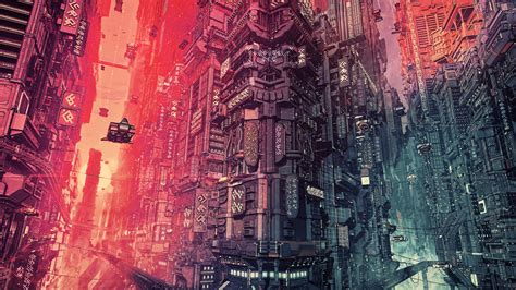 Cyber Futuristic City Fantasy Art 4k Wallpaper,HD Artist Wallpapers,4k ...