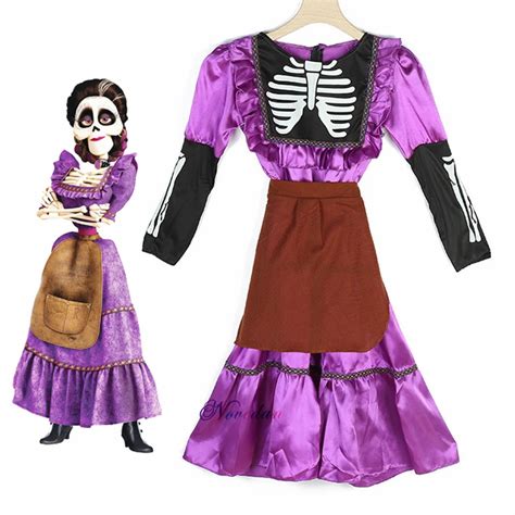 Pixar CoCo Mama Imelda Cosplay Costume Dresses Girls Music Dreaming ...