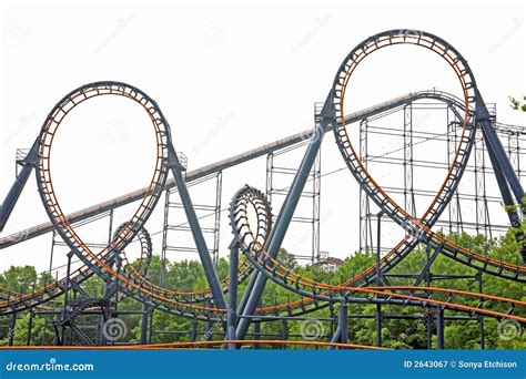 Loops On Roller Coaster Royalty Free Stock Photography - Image: 2643067