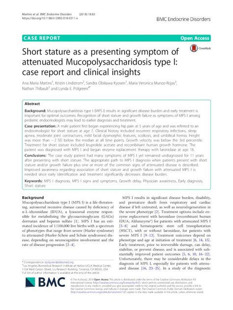 (PDF) Short stature as a presenting symptom of attenuated ......acetabula, coxa valga and genu ...