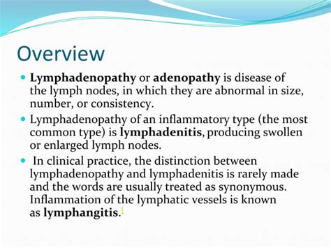 Lymphadenopathy