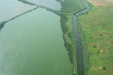 Aerial View of Meander in the Delta Stock Image - Image of beautiful ...