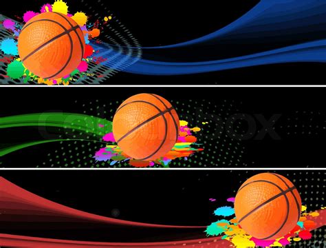 basketball banners | Stock vector | Colourbox