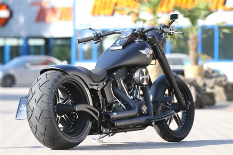 Thunderbike Vegas Black • H-D Fat Boy FLSTF Softail Custom Umbau | Motorrad fahren, Harley ...