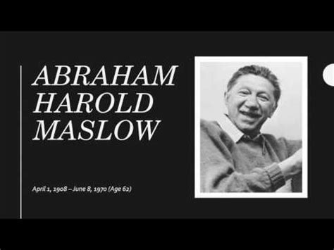 Abraham Maslow: biography, theories, contributions, works - science - 2024